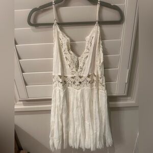 Free People White Lace Dress